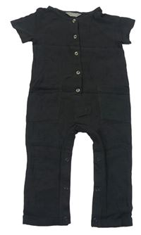 Antracitový mušelínový kalhotový overal Primark