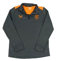 Šedo-oranžová sportovní mikina Castore