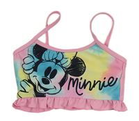 Růžovo-barevná plavková lambáda s Minnie a volánkem Disney