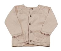 Růžový propínací svetr M&S