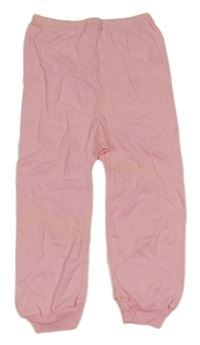 Světlerůžové lehké tepláky 