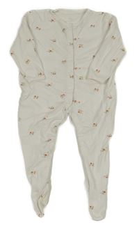 Bílý květovaný overal Primark