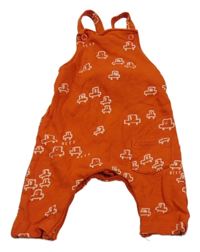 Červené laclové tepláky s auty Next