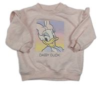 Světlerůžová melírovaná mikina s Daisy Disney