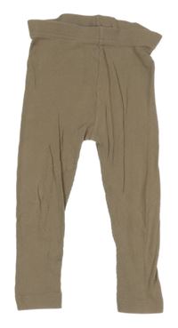 Béžové žebrované legíny George