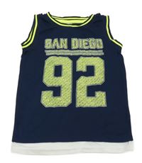 Tmavomodré sportovní tílko s číslem Dopodopo