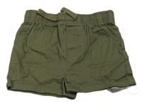 Khaki plátěné kraťasy