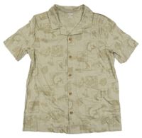 Nové - Béžová košile se surfaři OshKosh