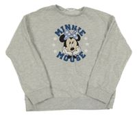 Světlešedá mikina s Minnie Mango