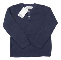 Nové - Tmavomodrý svetr H&M
