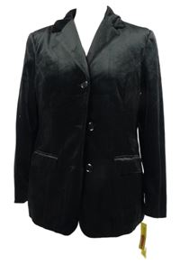 Nové - Dámské černé sametové sako Essential