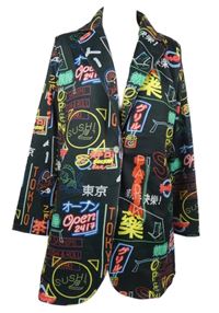 Dámský černý blejzr s potiskem 