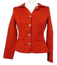 Dámský červený propínací svetr Zara 