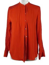 Dámská červená halenka s krajkou H&M