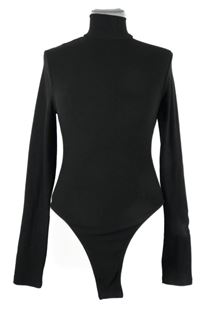 Dámské černé fleecové body s rolákem 