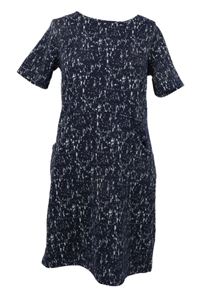 Dámské tmavomodré melírované šaty Mantaray 