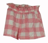 Dámské růžovo-bílé kostkované kraťasy Asos 