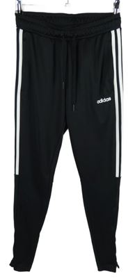 Dámské černé sportovní tepláky s pruhy Adidas