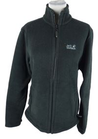 Pánská černá fleecová funkční propínací mikina Jack Wolfskin 