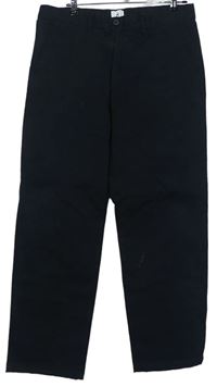 Pánské černé plátěné kalhoty H&M vel. 34