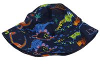 Tmavomodrý klobouk s dinosaury F&F