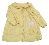 Žluté propínací šaty s králíčke Dunnes