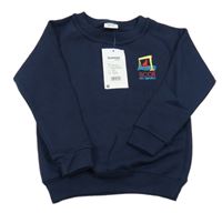 Nové - Tmavomodrá mikina s výšivkou Banner