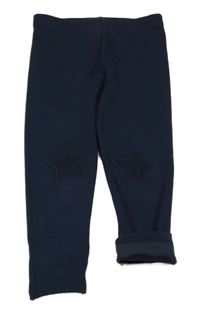 Tmavomodré teplé legíny s hvězdami Next