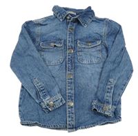 Modrá riflová košilová bunda Primark