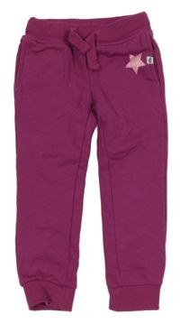 Fuchsiové tepláky s hvězdou Impidimpi