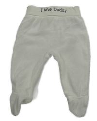 Bílé žebrované sametové polodupky s nápisem C&A