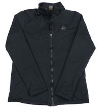 Černá thermo propínací mikina s logem Odlo