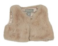 Světlerůžová kožešinová podšitá vesta Primark