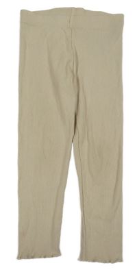 Béžové žebrované legíny Next