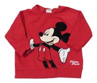 Červená mikina s Mickeym H&M