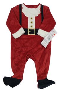 Nové - Červený sametový overal - Santa F&F