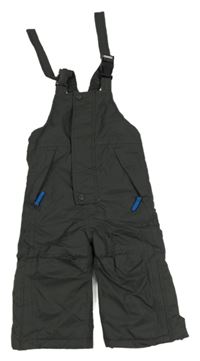 Tmavošedé šusťákové laclové funkční oteplovačky Impidimpi