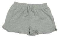 Šedé bavlněné kraťasy Tu