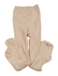 Světlerůžové punčocháče se vzorem 