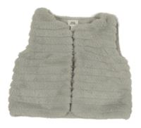 Šedá kožešinová podšitá vesta River Island