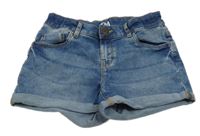 Modré riflové kraťasy C&A