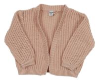 Světlerůžový svetrový cardigan 