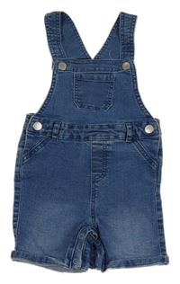 Modré riflové laclové kraťasy Primark