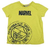 Žluté tričko s potiskem Marvel LC Waikiki