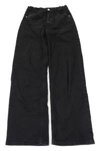 Černé wide leg rifle H&M