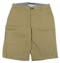 Béžové plátěné chino kraťasy H&M