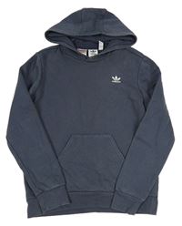 Modrošedá mikina s logem Adidas