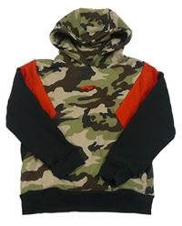 Army-černo-červená mikina s kapucí Next