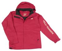 Malinová funkční šusťáková jarní bunda s odepínací kapucí Helly Hansen