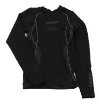 Černo-šedé funkční spodní triko Kipsta 